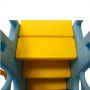 Пластиковая горка с качелями Kampfer Brave Animals голубой/желтый